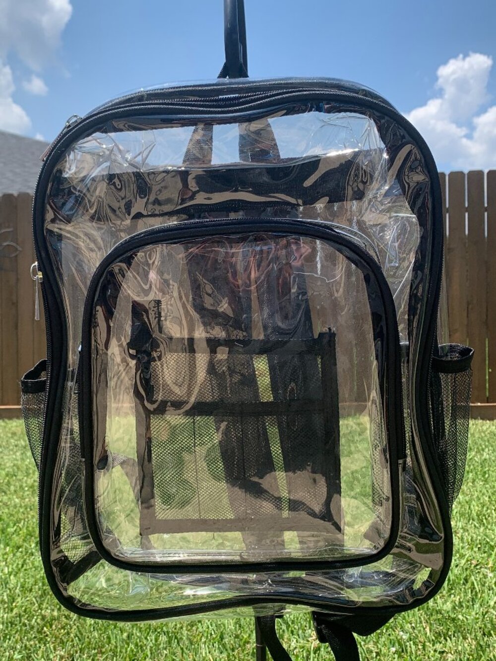 Clear Backpack with Black Trim ⭐️